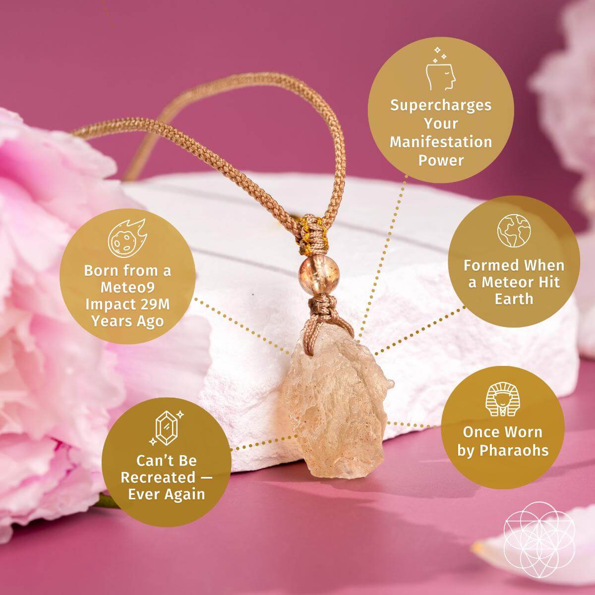 The Destiny Relic | Libyan Desert Glass Pendant Necklace